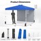 Pop Up Canopy Tent 10 x 10 ft Adjustable Height with Sidewall